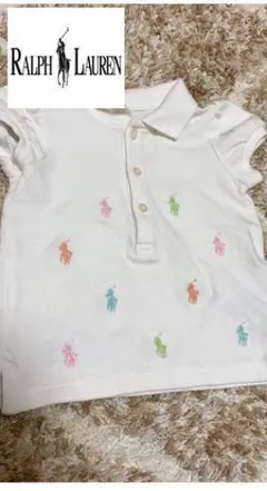【最終値下げ】ラルフローレン　6m 総柄　ポロシャツ　　時間限定値下げ