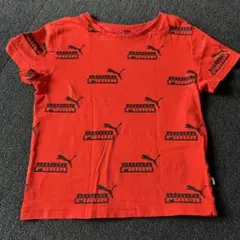 PUMA ロゴプリント 赤 Tシャツ