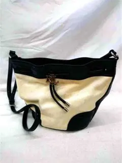 ◎ローレン ラルフローレン 巾着ショルダーバッグ ブラック系 レディース