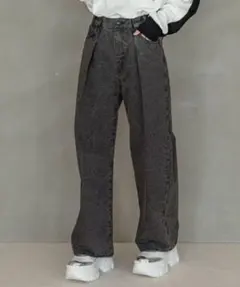 JEANASIS タックワイドデニム タグ付き