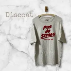 Discoat ディスコート サガラ刺繍 ロゴTシャツ グレー Fサイズのサムネイル