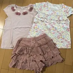any FAM 130サイズ トップス2枚とフリルスカートのセット