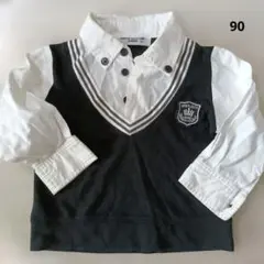 MEN'S CLUB MINI 重ね着風長袖トップス 90cm