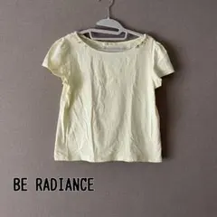 半袖　Tシャツ　イエロー　ビジュー　かわいい　上品　オフィスのサムネイル