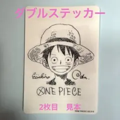 ワンピース ナツコミ2022 ダブルステッカー 尾田栄一郎 サイン入り