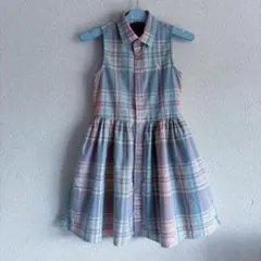 美品 POLO RALPH LAUREN チェック シャツワンピース 115