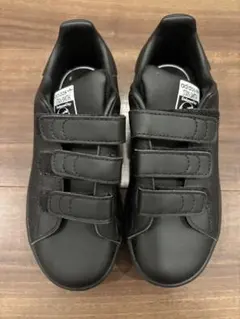 adidas Stan Smith ブラック ベルクロ18cm