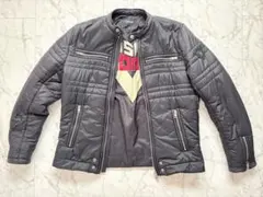 DIESEL ディーゼル 黒ジャケット XL ライダース風 ジップデザイン
