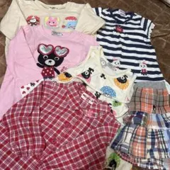 ミキハウス 80 6枚セット 長袖 トレーナー シャツ スカート ダブルB