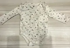 【GAP】ハート柄 フリル付きロンパース