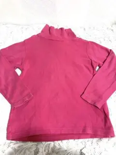 UNIQLO ピンク 長袖カットソー 120cm ユニクロ　ハイネック　無地