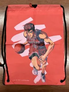 スラムダンク　桜木花道　ナイロンドローストリングバッグ　ナップサック　平成レトロ