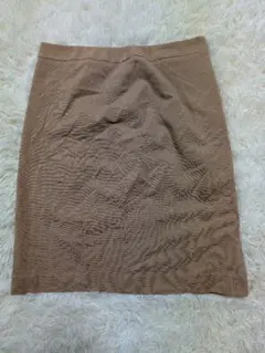 グリーンレーベルリラクシング　ブラウン タイトスカート ポリエステル製 40