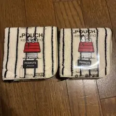 POUCH keepstand PEANUTS スヌーピーポーチ　2つ　保温保冷