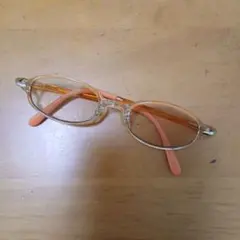 ブルーライトカットメガネ クリアオレンジ zoffのメガネ拭き付き