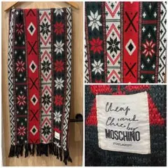 MOSCHINO FOULARDS ノルディック柄 ストール ショール古着屋購入のサムネイル