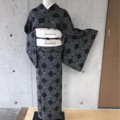 浴衣】かっこいい浴衣 綿紅梅 本染め 裄丈67 - メルカリ