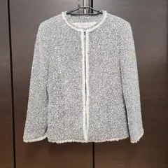 早い者勝ち【美品】BALLSEY ボールジィノーカラー ツイード ジャケット M