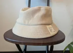 フリース バケットハット クリーム色