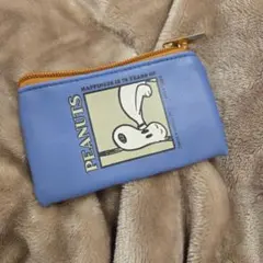 スヌーピー ポーチ 青 PEANUTS シークレット
