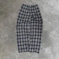 check pajama pants cityboy baggy 極太 - メルカリ
