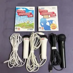 ⭐️Wii カラオケ JOYSOUND ソフト2本 ＆ 専用USBマイク3本セット