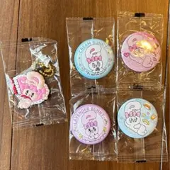 エスターバニー 缶バッジ ラバーキーホルダー