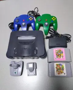 NINTENDO64 本体 コントローラー2個 ゲーム11本