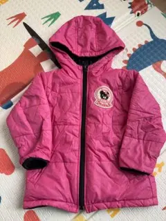 Double.B フード付き中綿コート ピンク