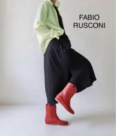FABIO RUSCONI レインブーツ レッド 39 （24.5cm）のサムネイル