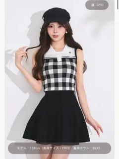 リメイクライクチェックベアトップ＆リメイクライクチェックミニ