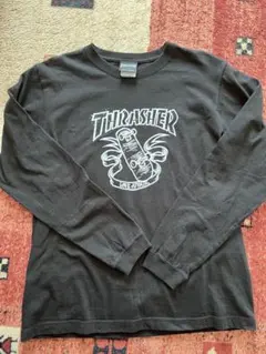 THRASHER スラッシャー ロンＴ メンズ トップス 長袖 Ｓ 黒 スケボー