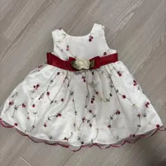 花柄刺繍 ベビードレス