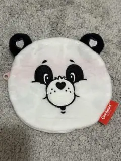 【新品未使用】ケアベア ふわふわフェイスポーチ2 パンダ　care bear