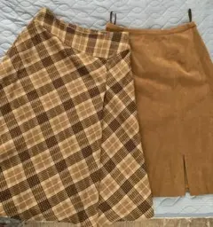 COMME CA ISM& UNIQLO スカート2枚セット