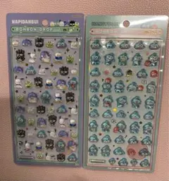 ボンボンドロップシールミニ　はぴだんぶい　ハンギョドン　2枚セット