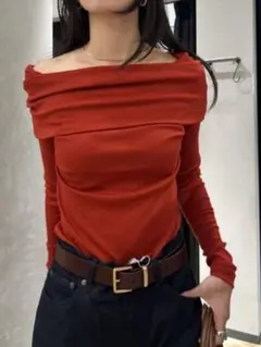 moussy オフショルダーカットソー
