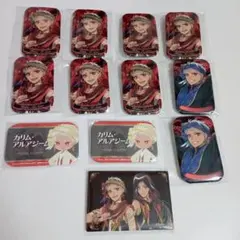 カリム・アルアジーム ツイステッドワンダーランド ラメキラ スクエア 缶バッジ