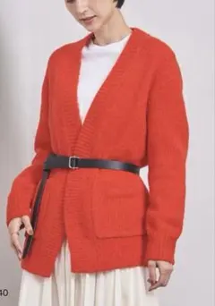 UNITED ARROWS★赤★長袖カーディガン