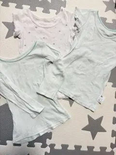 肌着　男の子　ミントグリーン 肌着　ユニクロ　3枚セット