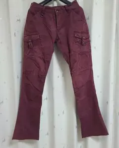 Nicable club for men カーゴパンツ バーガンディのサムネイル