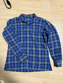 ラルフローレン　開襟シャツ　オンブレ