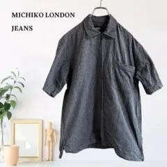 zB1394【M】MICHIKO LONDON JEANS シャツ ジップアップのサムネイル