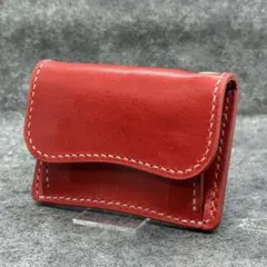 【B品特価】レザーミニトラッカーウォレット コインケース ハンドメイド