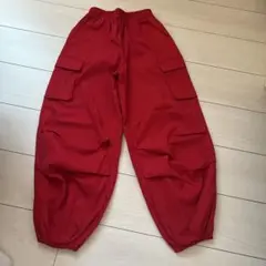 SHEIN カーゴパンツ レッド 9Y