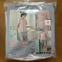 しまむら　レディース　パジャマ　М　ピンク　ハート　部屋着　ルームウェア　半袖のサムネイル