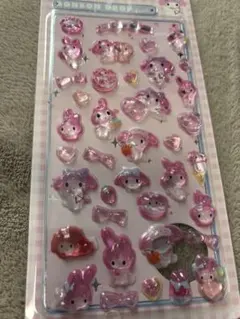 シール　3D ぷくぷく　マイメロ