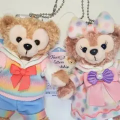 ダッフィー　シェリーメイ　ぬいぐるみバッジ　ハートフェルトレターズ　20周年