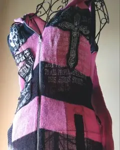 ⭐MAD GIRL⭐ ウサ耳パーカージレ 尻尾付き(L)