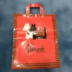 Harrods KNIGHTSBRIDGE　ハロッズトートバッグ　昭和レトロのサムネイル